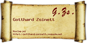 Gotthard Zsinett névjegykártya